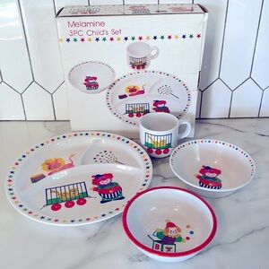 Vintage Target Melamine 3 PC Child’s Dish Set